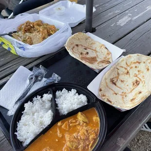 Tikka masala, naan