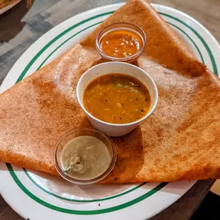 a plate of food on a table