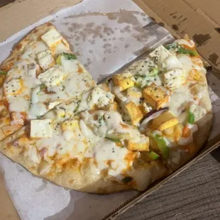 Paneer nann pizza