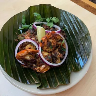 232. Grilled Prawns Skewer