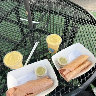SPC Dosa Peppy Paneer Dosa Mango Lassi