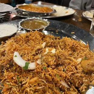 chettinad biryani. Spicy, flavorful... delish!