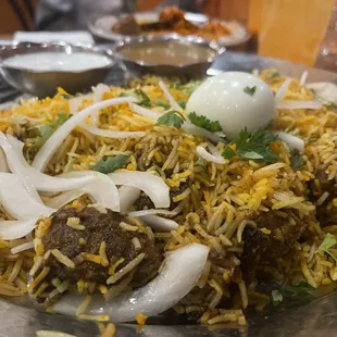 Goat Goat Fry Biryani (Gf)