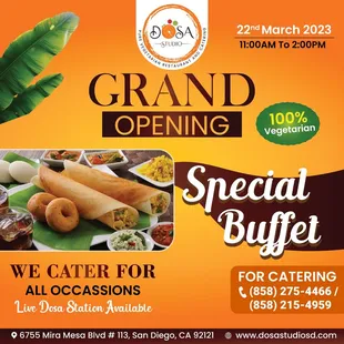 Grand Opening Buffet