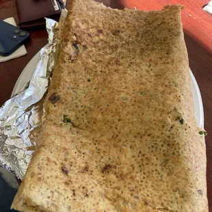 Chili Rava Masala Dosa