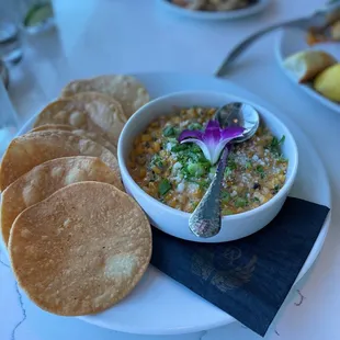 Mexican Street Corn and Chips