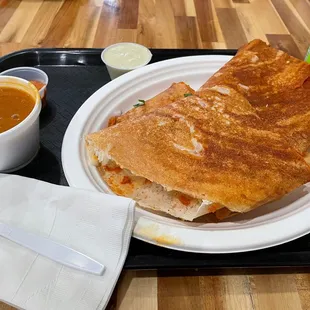Mumbai Style Street Dosa/Pav Bhajji Dosa
