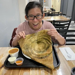 Spinach Masala Dosa