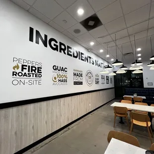 sushi and sashimi, interior