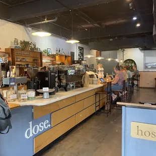 customers at the counter