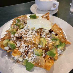 &quot;South of the Border&quot; Chilaquiles... and an almond milk wedding cake latte!