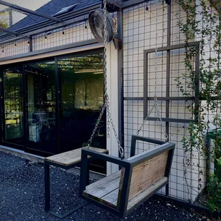 Swing Table on Patio