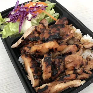 a meal in a plastic container