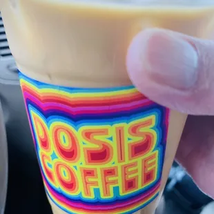 Hazelnut iced latte.