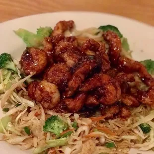 black pepper chicken & shrimp