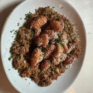 Fried potato gnocchi