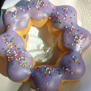 Rainbow Taro Mochi Donut