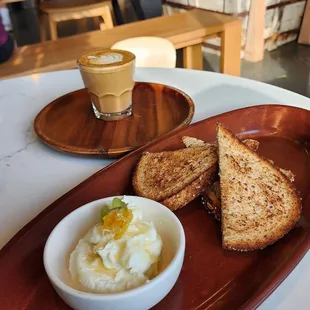 Cortado Ricotta &amp; Honey Toast