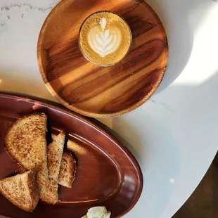 Whipped Ricotta &amp; Honey and Cortado