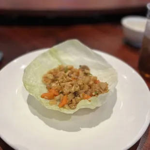 Chicken lettuce wrap