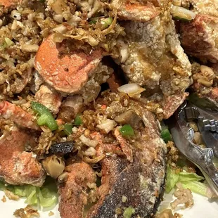 Lobster w/ ginger &amp; green onion