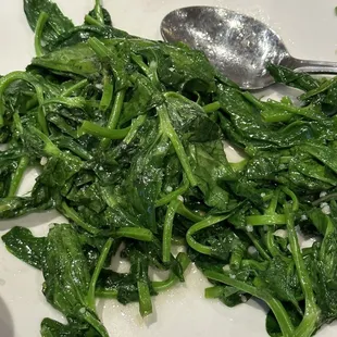 Snow pea tips stir fry