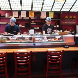 Their sushi bar and chefs.