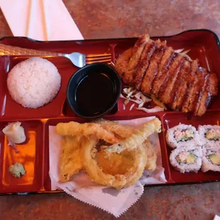 Chicken katsu lunch bento bento box, $14.95.