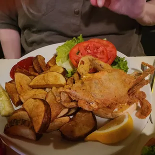 Soft shell sandwich with wedges