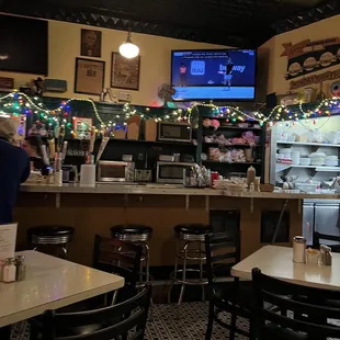 the interior of a restaurant