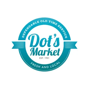 the logo for dot's market