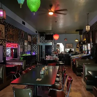 the interior of the restaurant