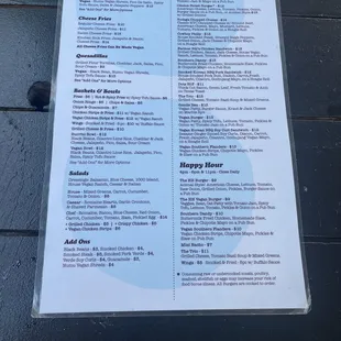 Menu.