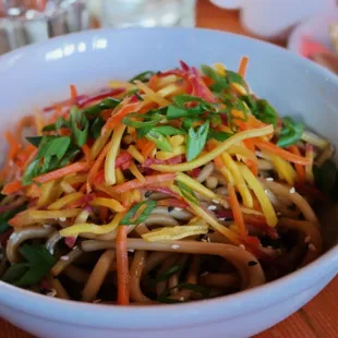 Happy hour sesame udon noodles