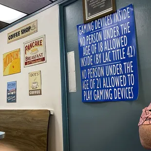 Mini casino behind the door