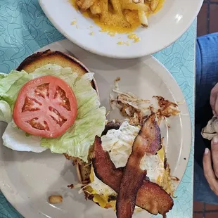 Breakfast burger