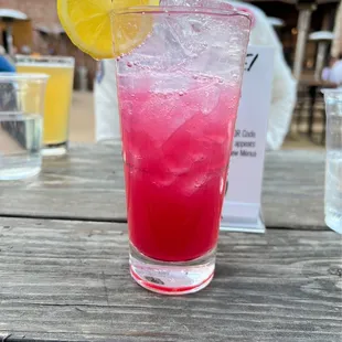 The lavender hibiscus lemonade