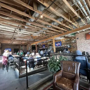 Couch seating in corner (seats roughly 5)