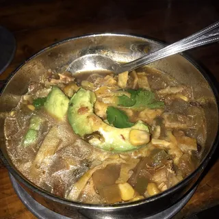 Chile Ancho Chicken Tortilla Soup