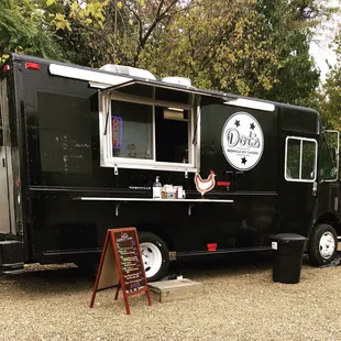 a black food truck