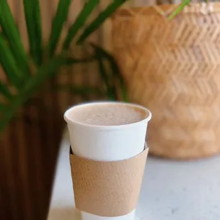 Sesame Boba Milk Tea