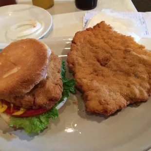 Breaded tenderloin sandwich