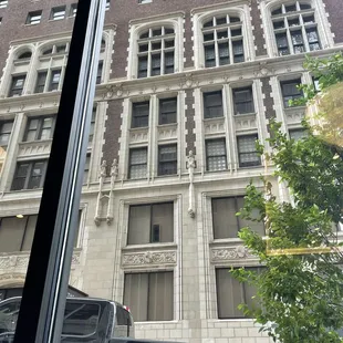 View from a window booth