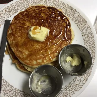 Two small pancakes for kids, really really good