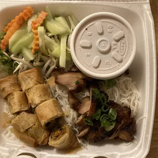 Barbecued Pork and Spring Roll Vermicelli