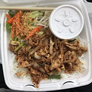 Chicken lemon grass vermicelli