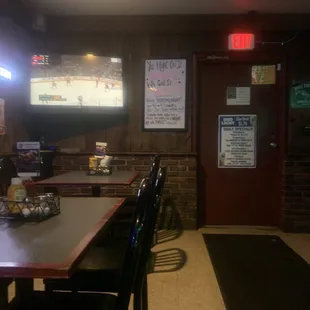 Inside sign near front door