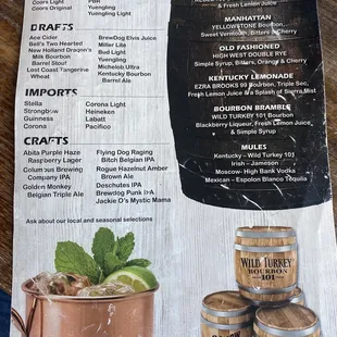 Beer Menu