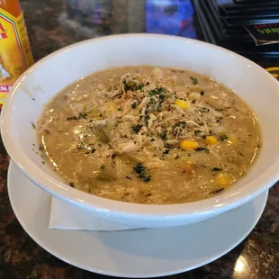 Chicken pot pie soup.