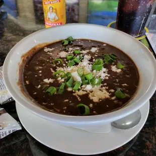 Black bean soup.